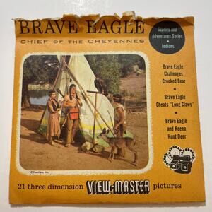 Sawyer's 933 Brave Eagle Chief of the Cheyennes Indians View-master Reels Packet